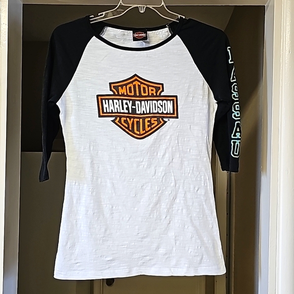 Harley-Davidson Tops - NWOT Harley Davidson Nassau baseball shirt.  Tote 4.